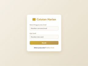 Aplikasi Catatan Harian PHP 8.4 (Personal Digital Journal App)